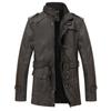 Luxury Men's PU Leather Jacket - Fleece Lined Warm Winter Coat for Casual Windproof Outfits