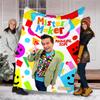 Mister Maker printed throw blanket—soft,warm;versatile blanket for all seasons—perfect as &air-conditioning throw,nap blanket