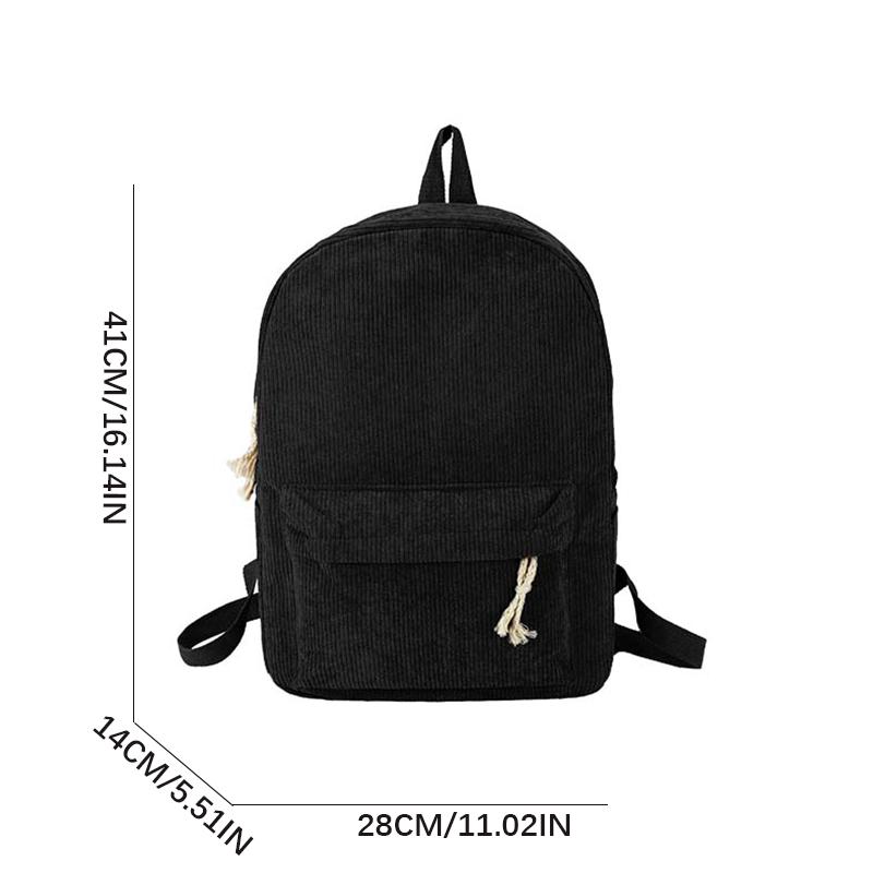 School Bags For Girls Solid Junior High School Student Schoolbag Korean Version Laptop Backpack Women Boys