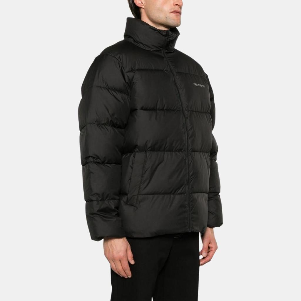 Carhartt WIP Однотонная куртка с воротником-стойкой на молнии с длинным рукавом мужская куртки Черный I032262-1SJ-XX