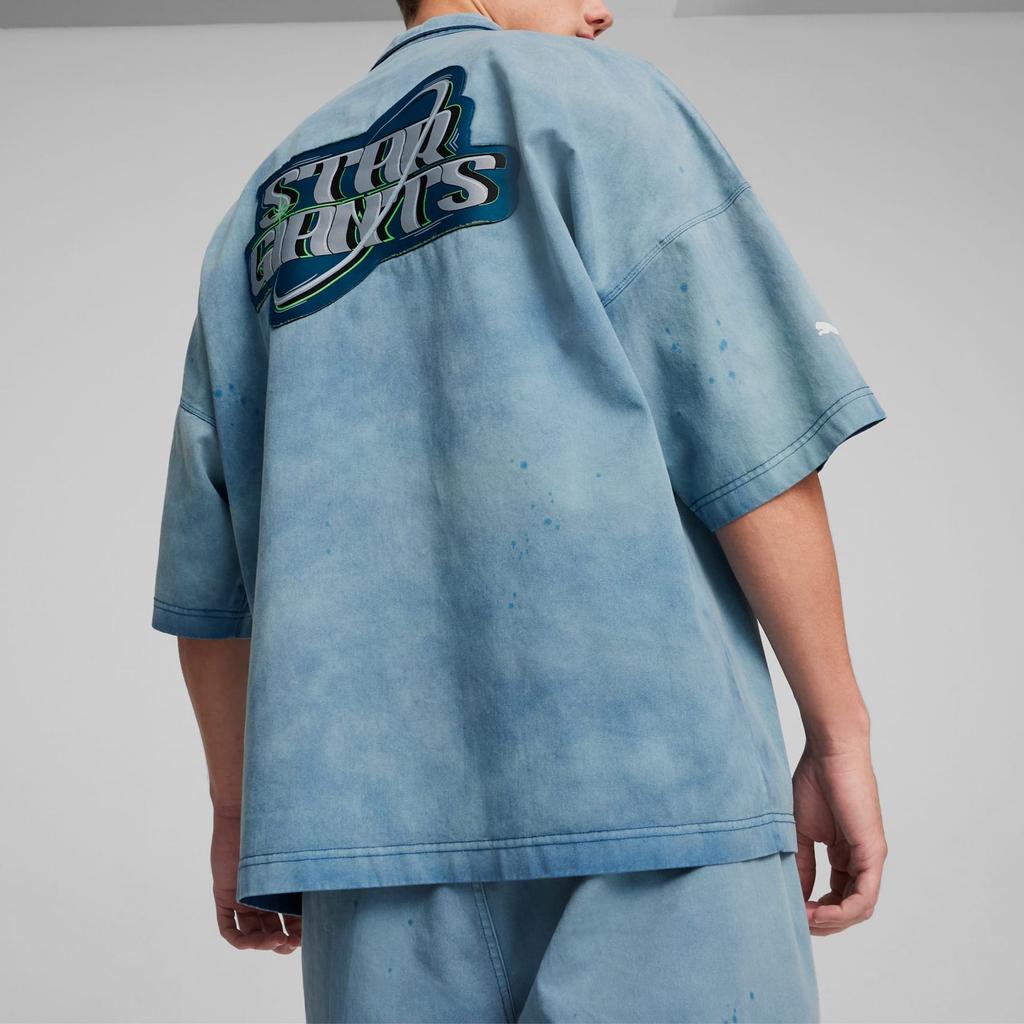 Новая футболка PUMA x Mercedes AMG Petronas F1® Team X Mad Dog Jones SS24 Мужская Океанский синий 623701-07