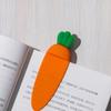 3pcs Reading Lovers Silicone Book Make Cartoon Carrot Page Flipping Label Reading Bookmark  Gift