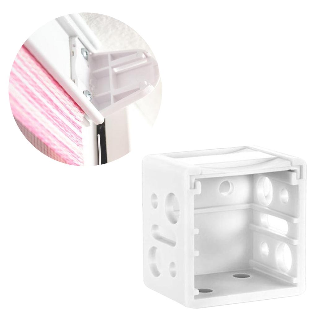 6/24 шт. Пластиковые кронштейны для крепления жалюзи, профильная коробка, белый держатель для потолочного перекладина для установки жалюзи на окна, код для установки штор