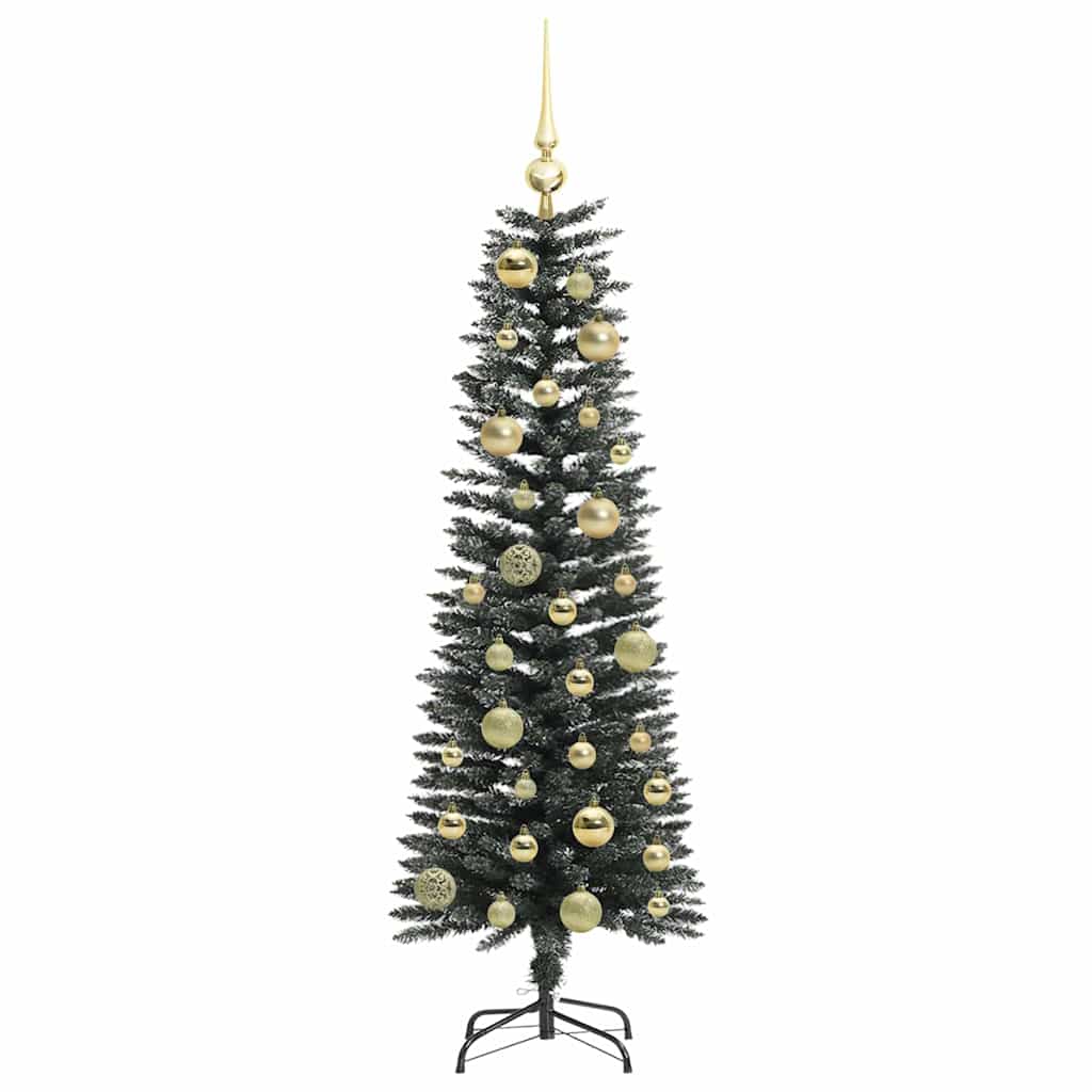 Artificial Christmas Tree with 150 LEDs and Stand Green 120 cm