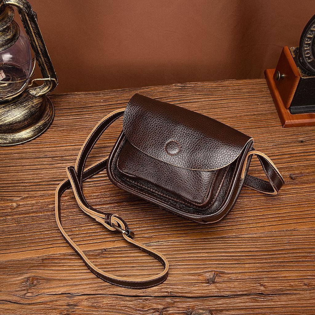 Johnature Винтажная женская сумка из натуральной кожи, универсальные однотонные однотонные сумки из натуральной яловой кожи на плечо и через плечо