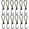 DanYun Stretch Cord Guyline Set of 12 Parts Rubber Hook Twin Hook Steel Camping Outdoor Use Tent/Tarp