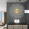 Модные европейские настенные часы для гостиной из кованого железа: Стильные домашние кварцевые часы