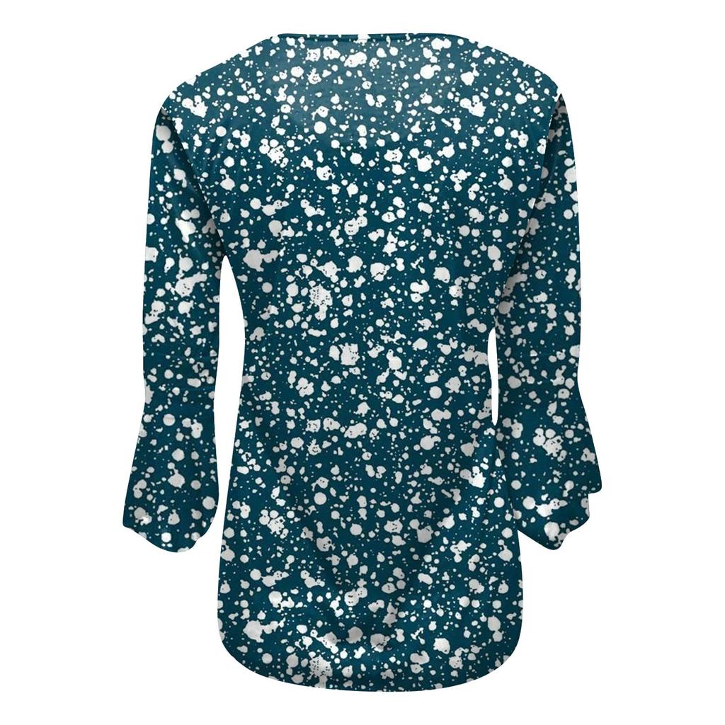 Женская рубашка с принтом на пуговицах, рубашка, леггинсы, топ