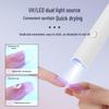 Портативная мини светодиодная лампа для ногтей - Быстросохнущая, Перезаряжаемая, Ручная машина для светотерапии