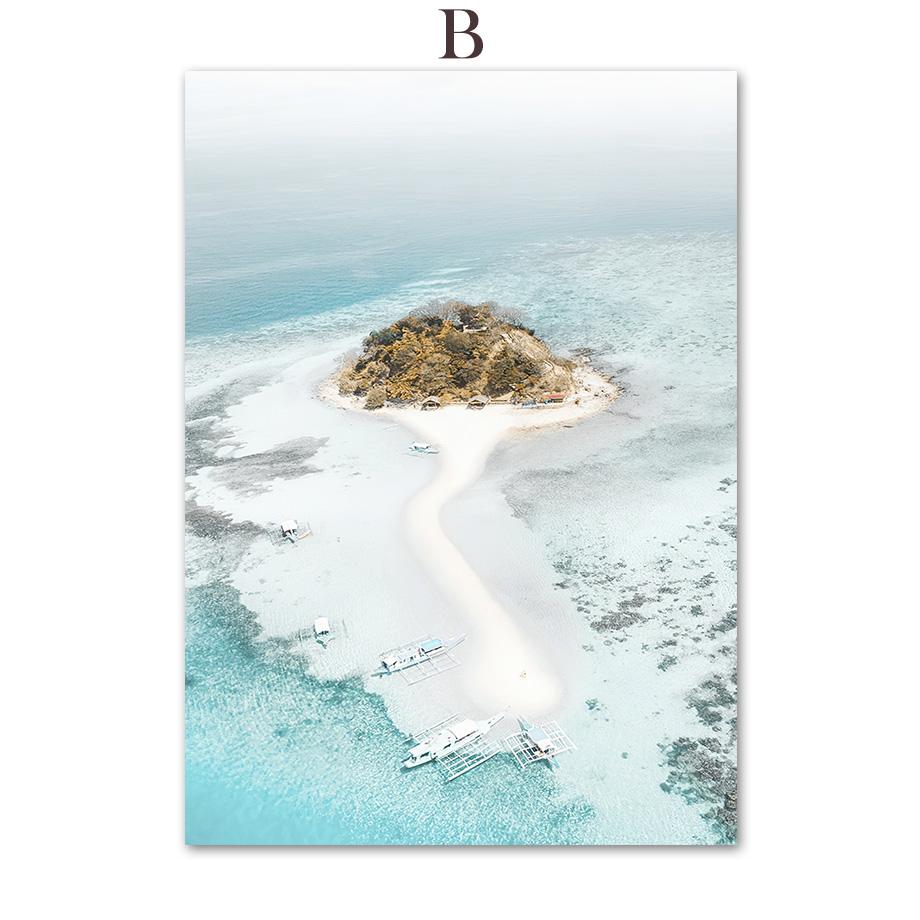 Чайка, маяк, мост, море, пляж, велосипед, настенная живопись на холсте, постеры на скандинавскую тему и принты, настенные панно для декора гостиной