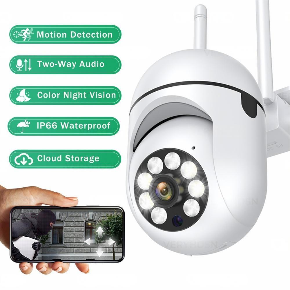 CCTV Wifi камера беспроводная камера видеонаблюдения наружная 4-кратный цифровой зум ночная цветная съемка AI интеллектуальное отслеживание двусторонняя аудиосвязь IP66