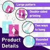 10 PCS Bathroom Passes for Classrooms Include Key Holder and Lanyard, Pink and Blue Bathroom Pass for Women Men, Bathroom Key Chain for Business