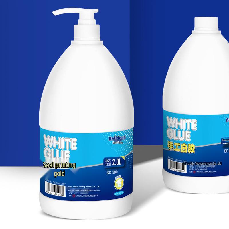 2L White Glue for Origami, Crafts, and Woodworking - Child and Student-Friendly Latex Adhesive
