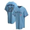 Toronto Blue Jays MLB Baseball Jersey 27 Guerrero Jr 11 Bichette City Black Edition Cotton Fan Apparel Unisex