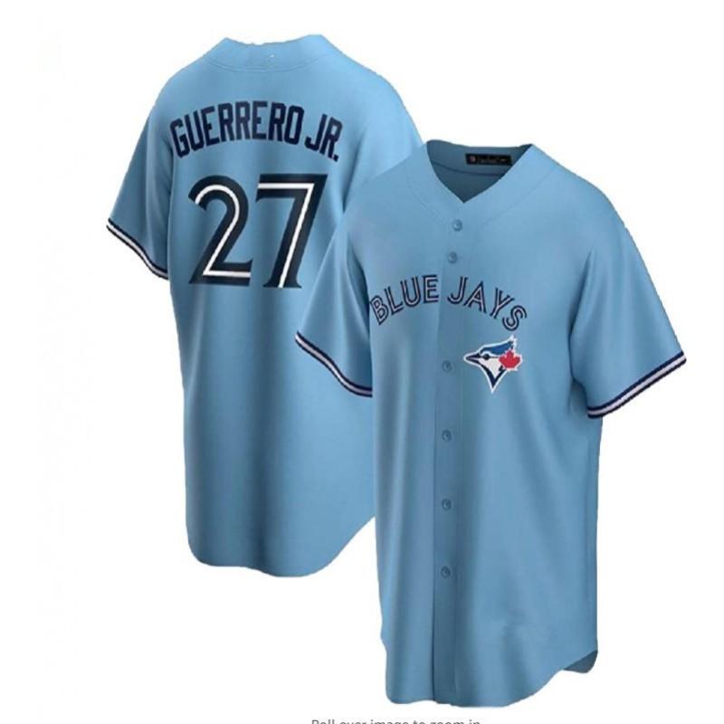 Toronto Blue Jays MLB Baseball Jersey 27 Guerrero Jr 11 Bichette City Black Edition Cotton Fan Apparel Unisex