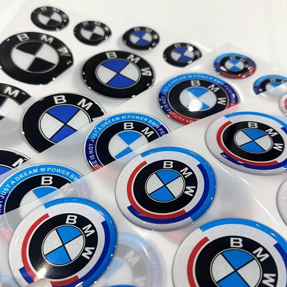BABC1 Hot For BMW BMW Round 3D Car Logo Reflective Waterproof Sticker for S1000 RR R1250 GS Motorcycle Racing Decor Soft Sticker