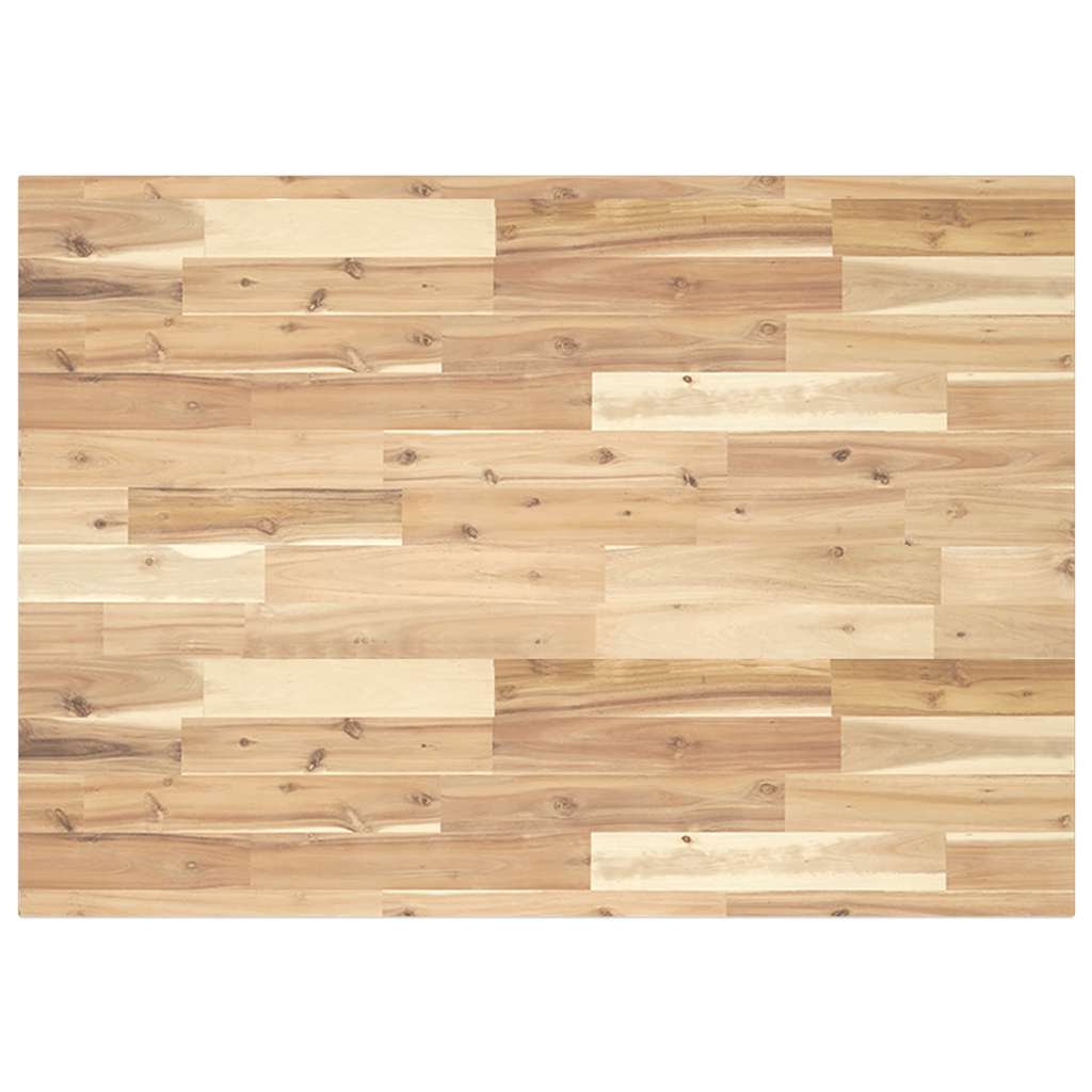 vidaXL Schreibtischplatte Unbehandelt 80x70x2 cm Massivholz Akazie
