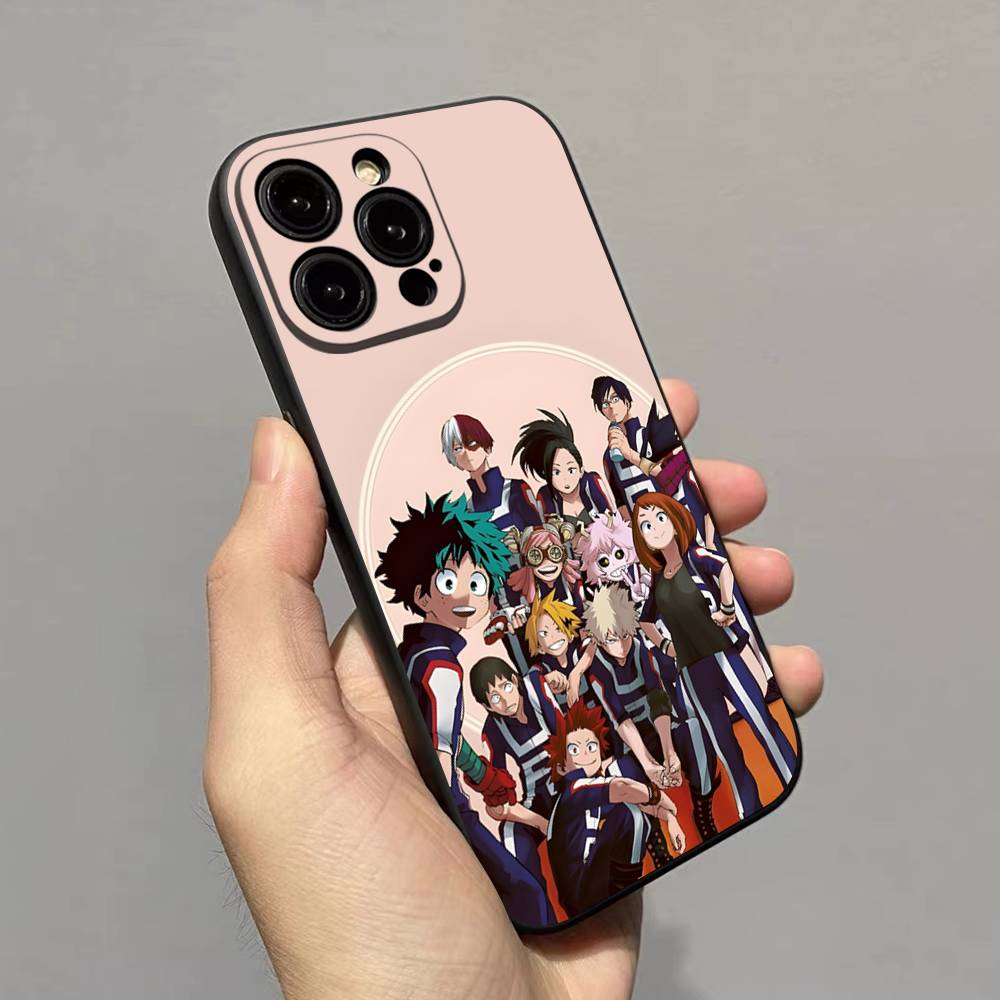 Чехол для телефона My H-Hero Academia D-Deku для iPhone 17 16 15 14 13 12 11 Pro Max Plus Mini Мягкий черный чехол