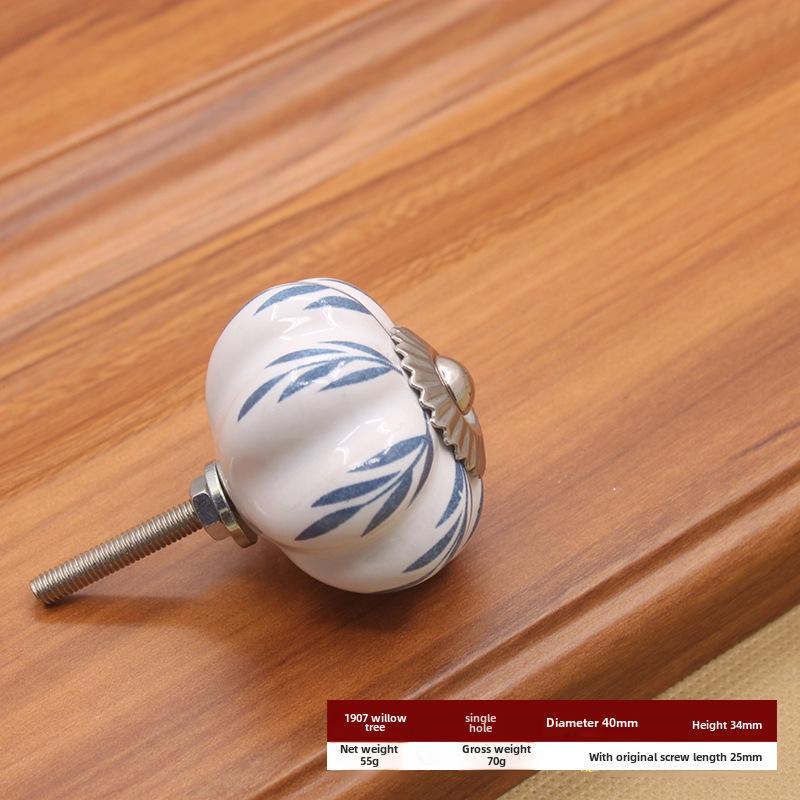 Керамическая ручка с одним отверстием в европейском стиле для шкафов и ящиков