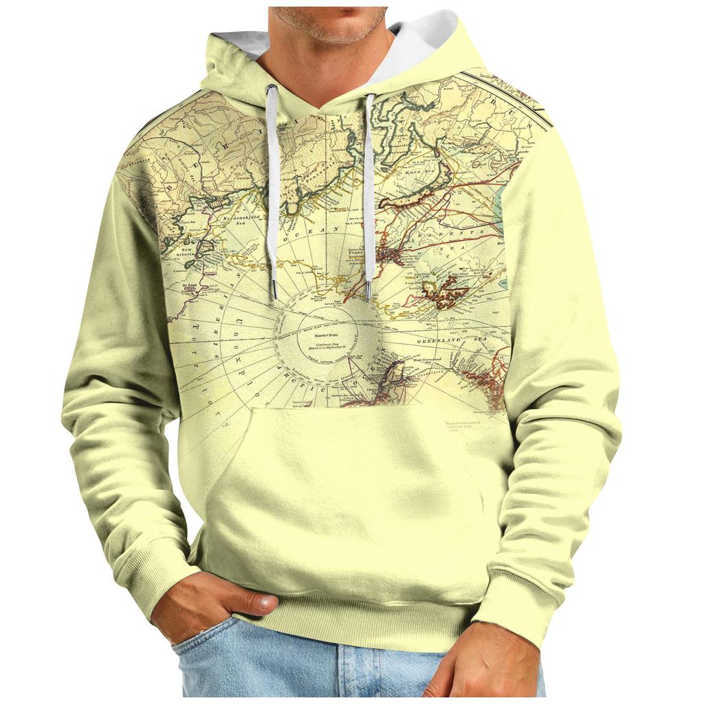 Мужская толстовка с капюшоном в стиле ретро с длинным рукавом, топы, куртка, верхняя одежда