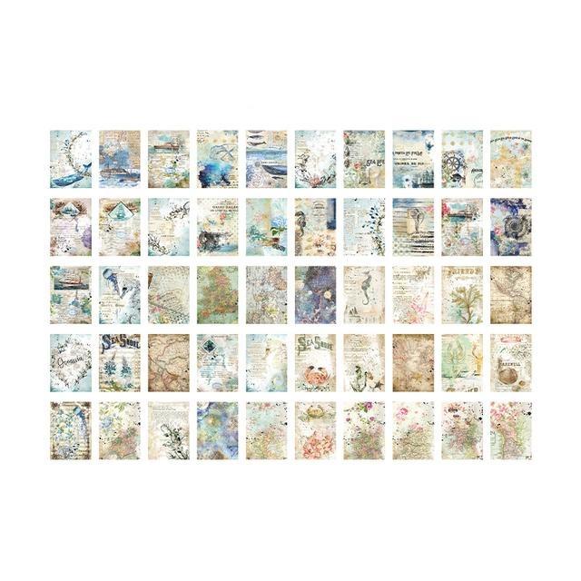 Dimi 100 листов, большой размер, винтажный материал, бумага, ретро, легкая бумага, деко, скрапбукинг, коллаж, фон, сделай сам, журнал, дневник, ремесло