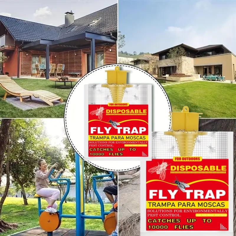 Convenient Fly Trap Hanging Fly Cage Fly Bag Fly Catcher Fly Bag Fly Trap Fly Bag Fly Insect Catcher