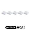 Type-C Charging Port Transparent Dust Plug With Rope Anti-Lost Dustproof Protector Cap Stopper Data Cable USB Type C Clear Cover2