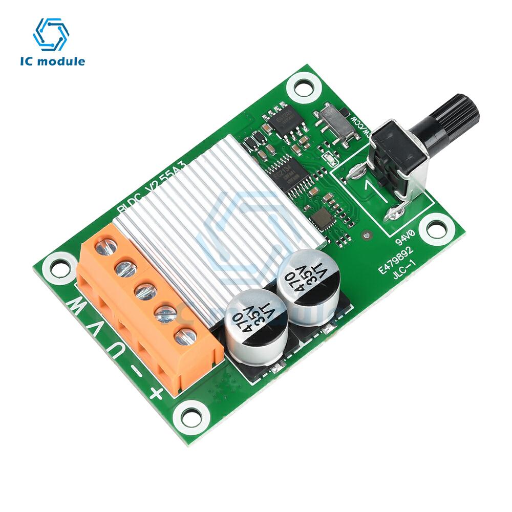 Плата управления приводом DC бесщеточного двигателя 6V12V24V 75W 200W Бесщеточный оптический привод Жесткий диск Вентилятор Двигатель Вентилятор Контроллер скорости двигателя
