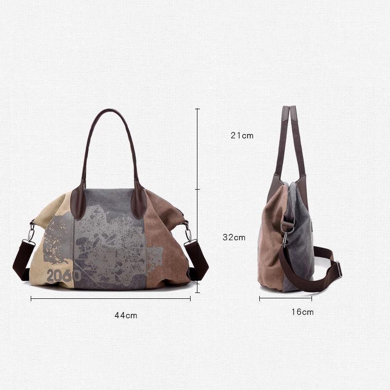 Высококачественные холщовые женские сумки через плечо, большие повседневные сумки-тоут, сумка-хобо