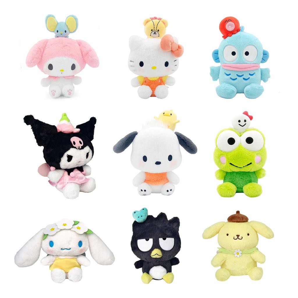 Плюшевая игрушка Hello Kitty Melody Hendon Pom Pom Purin Cinnamoroll из мягкой коротковорсовой ткани для коллекционеров и детей