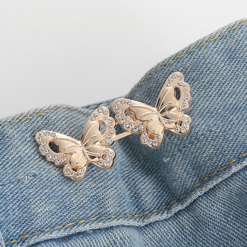 Затягивающий талию зажим для брюк, зажим для регулировки талии, застежка для уменьшения талии, пуговицы-броши для украшения одежды NK001