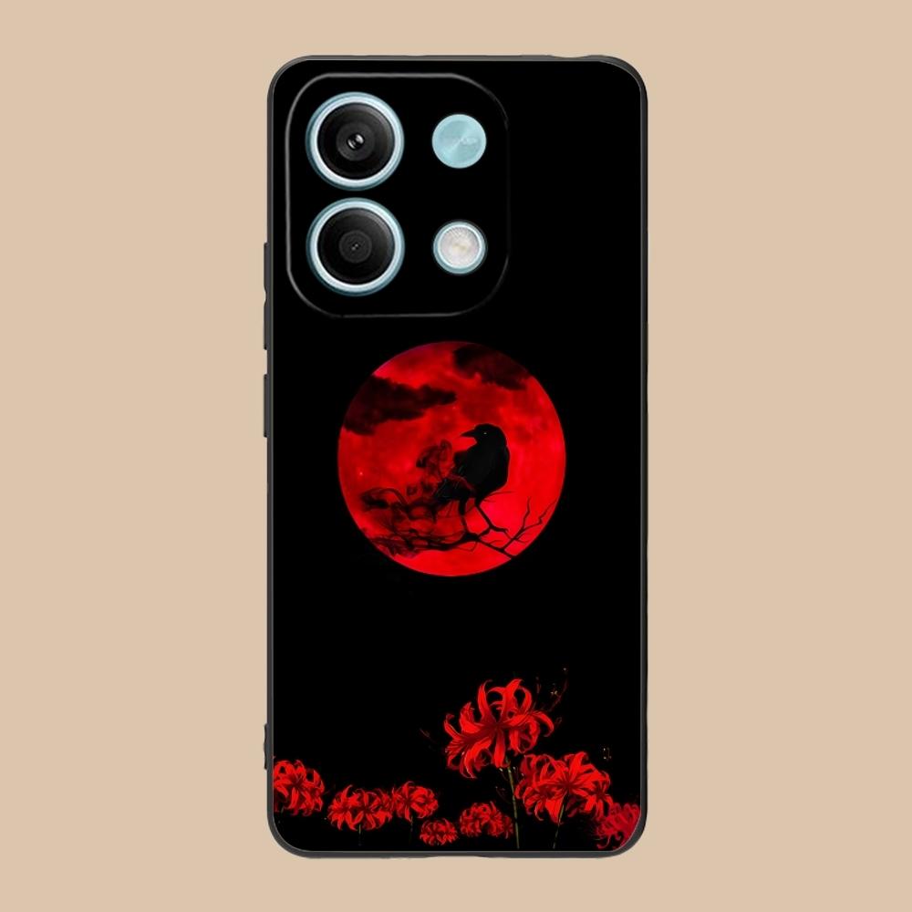 Крутой красный лилейник-паук Чехол-бампер для мобильного телефона Xiaomi Redmi Note 13 12 11 10 9 8 7 6 S A Pro Lite Plus 5G Черный