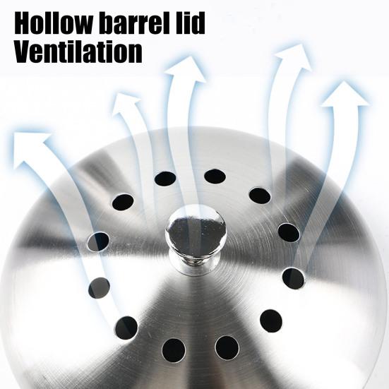 Kitchen Waste Bucket with Lid Turn Waste Into Natural Fertilizer Stainless Steel Activated Carbon Filter for Odor Removal Indoor