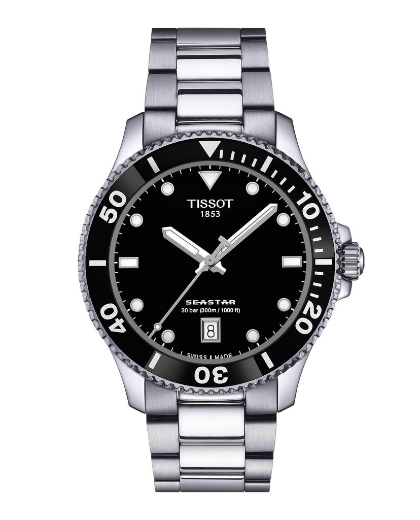 [Tissot] Watch Sea Star 1000 40MM [Authorized Import] Bracelet T1204101105100 Men's Black dial