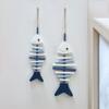 Wall Mounted Wooden Fish Pendant Exquisite Fish Hanging Ornament Funny Fish Bone Pendant  Bar