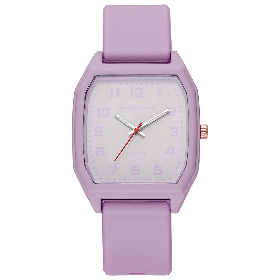 Fashion Sports Women Brand Watches Simple Rectangle Numbers Ladies Quartz Watch Casual Silicone Strap Dress Gift Wristwatches