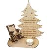 Christmas Remembrance Candle Ornament Wooden Candle Holder To Remember Loved Ones Christmas Table