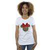 Disney Womens/Ladies Minnie Mouse Leopard Christmas Cotton T-Shirt