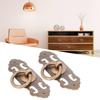 2pcs Brass Drawer Pull Handle With Screws Antique Pull Handle Vintage Cabinet Door Handle  Dressers