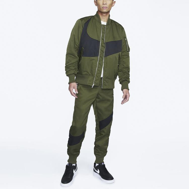 Nike Двусторонний бомбер Therma-FIT v2 Rough Green Мужская уличная одежда DD6056-326