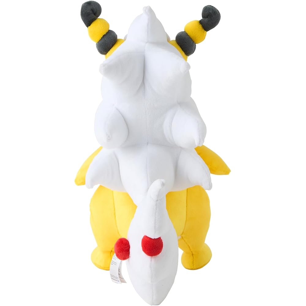 Оригинальная плюшевая игрушка Мега Амфарос из Pokemon Center 30 см Мягкая набивная игрушка