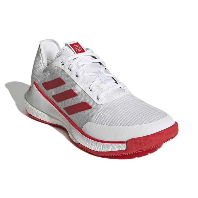 adidas Crazyflight белые ярко-красные женские кроссовки Cloud-White GY9269