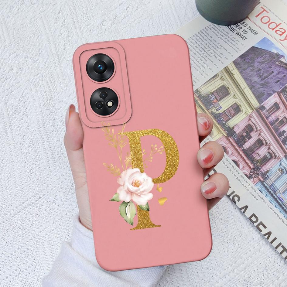 Чехол для телефона для Oppo Reno2 Reno3 4G 5G 4 5 Lite Pro, модный чехол для пары, цветочные буквы, матовый тонкий, мягкий силиконовый противоударный противоударный чехол для бампера Oppo