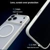For iPhone 17 Pro Magnetic Case Skin Touch TPU Acrylic Phone Back Cover