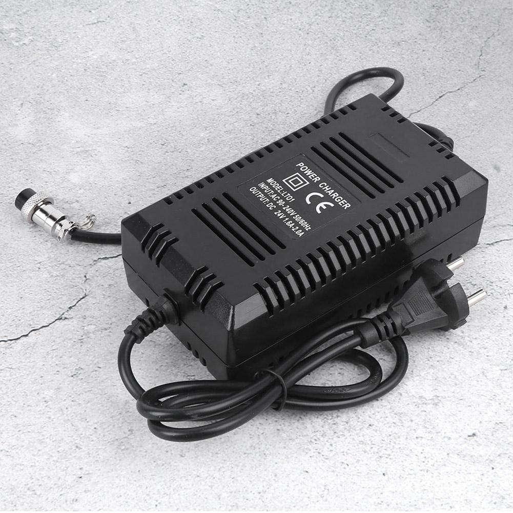 KF‑PO114 Elderly Electric Scooter 24V Charger Plastic Black High Efficiency