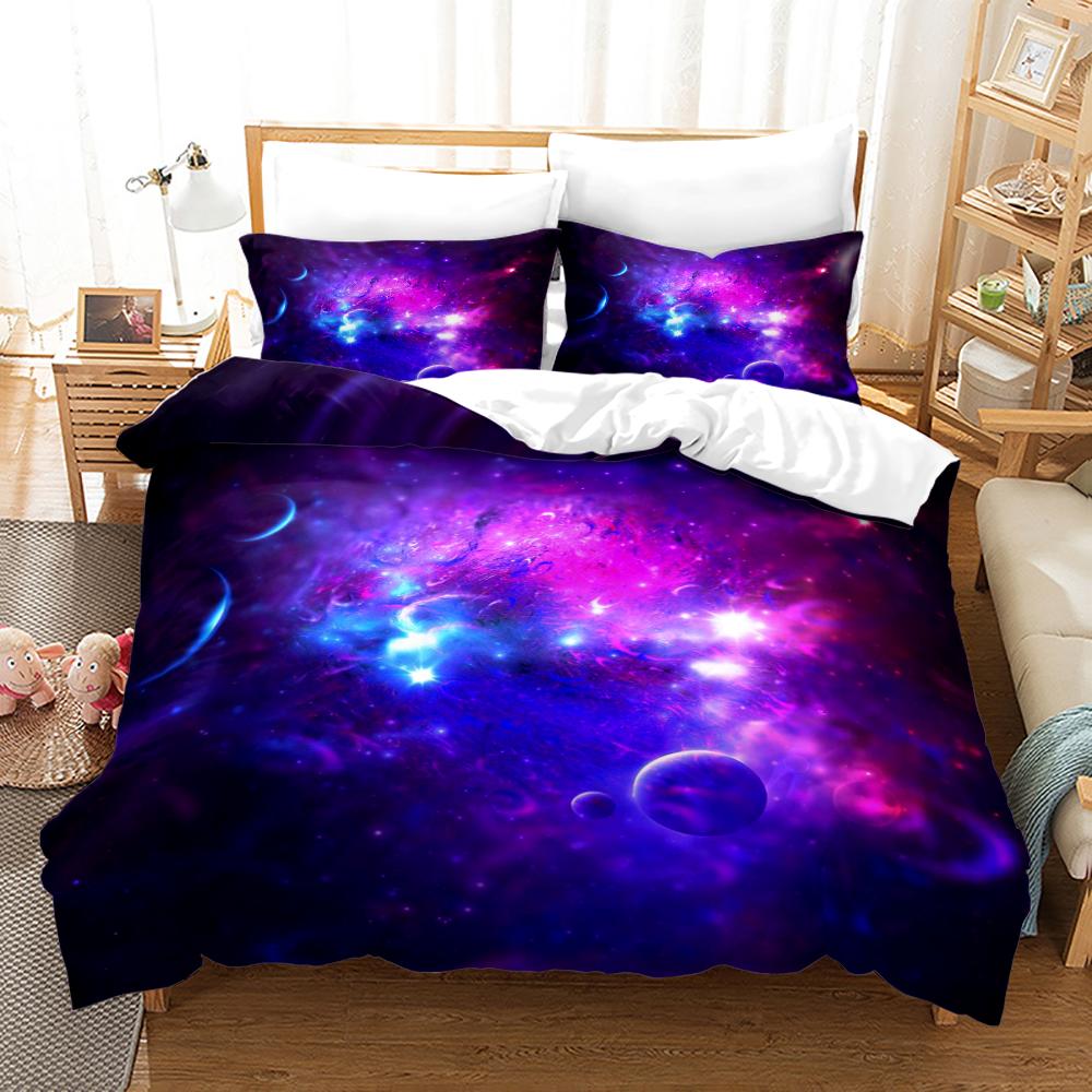 Комплект постельного белья Galaxy Duvet Cover Love Heart Shaped Cloud, размер King Queen для мальчиков, девочек, подростков, комплект постельного белья с наволочкой