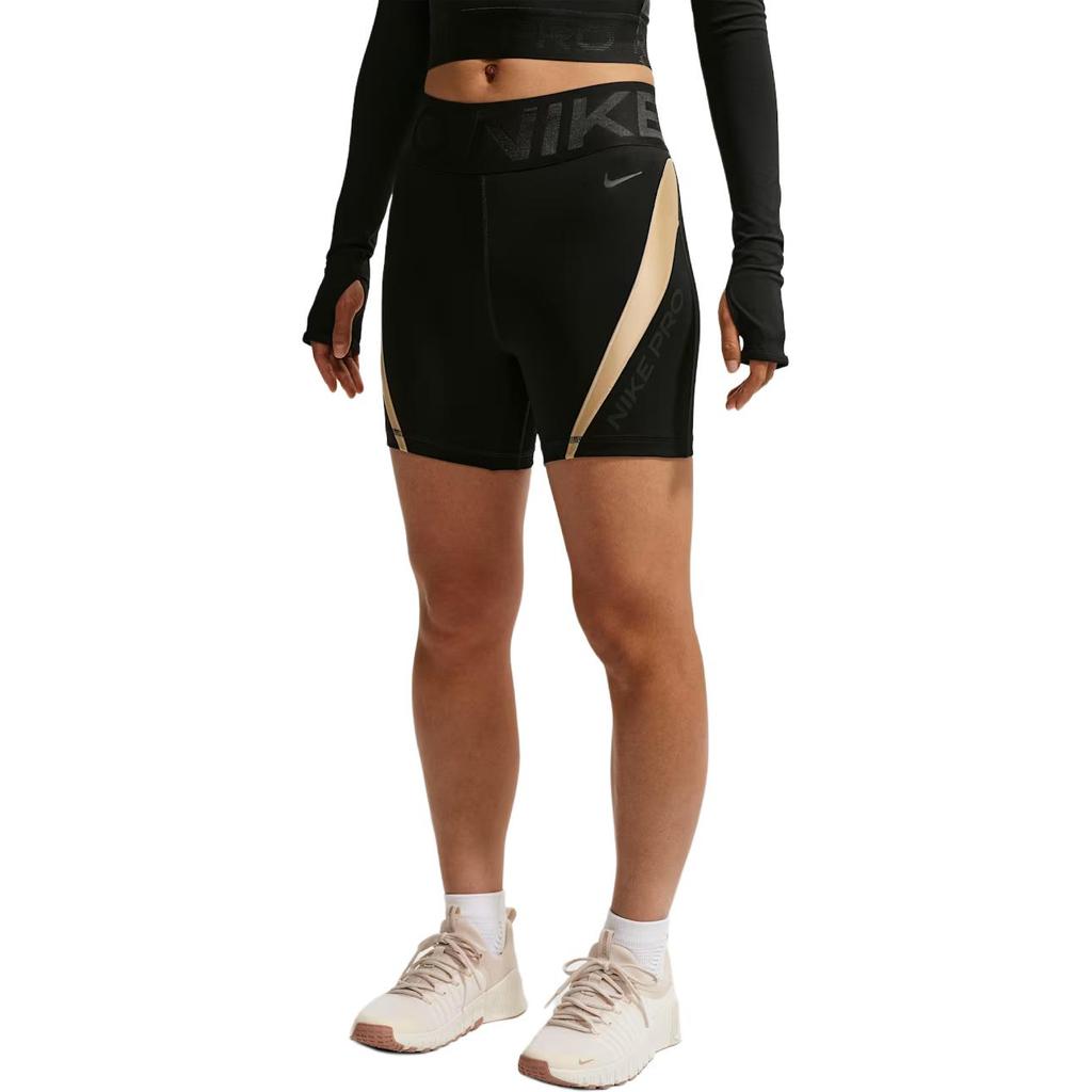 Nike Pro Sculpt Быстросохнущие Спортивные Шорты с Высокой Талией и Логотипом Женские шорты IM9962-011
