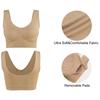 3 шт./компл., бесшовный спортивный бюстгальтер больших размеров, бюстгальтер для йоги без косточек со съемными подушечками для женщин