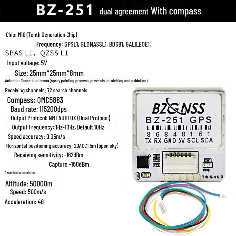 AXISFLYING Beizheng 121 FPV Flight Controller with GPS and Black Box