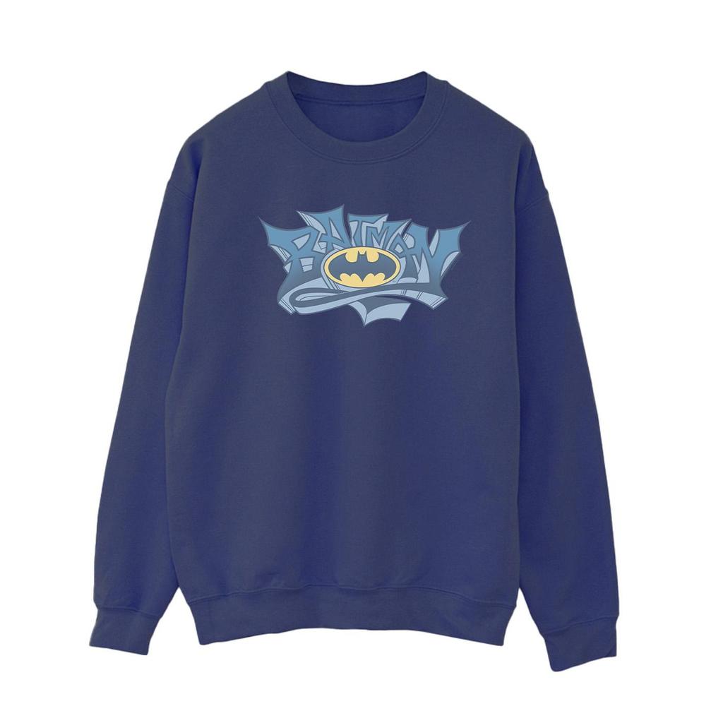 DC Comics Womens/Ladies Batman Graffiti Logo Sweatshirt